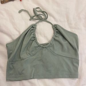 Halter crop top.